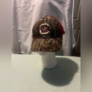 Camo and Red Baseball Cap
